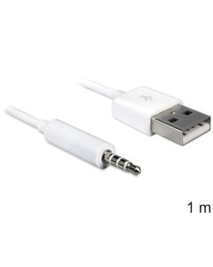 Delock Cable USB-A samec > Stereo jack 3.5 mm samec 4 pin IPod Shuffle 1 m