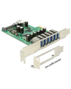 Delock PCI Express Karta > 6 x externí + 1 x interní USB 3.0