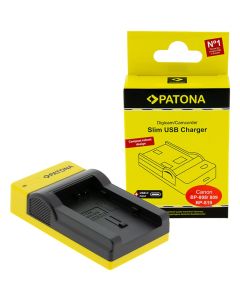 PATONA nabíječka pro digitální kameru Canon BP-808/820/827/828 slim, USB-C