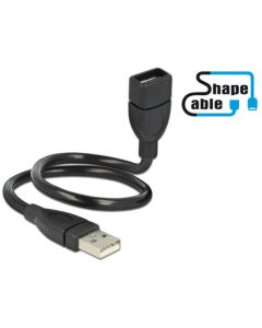 Delock USB 2.0 kabel samec > A samice ShapeCable 0,35 m