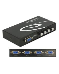 Delock VGA Switch 4-portový, manuální, obousměrný