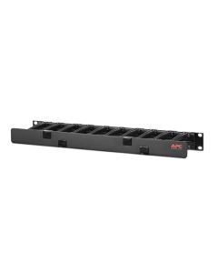 APC Horizontální organizátor kabelů, 1U x 4" hluboký, jednostranný s krytem
