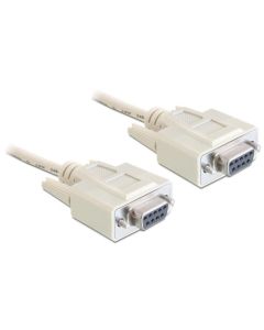 Delock sériový kabel Null modem 9 pin samice/samice 1,8 m