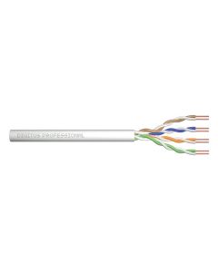 Digitus Instalační kabel CAT 5e U-UTP, 100 MHz Eca (PVC), AWG 24/1, papírová krabice 305 m, simplex, barva šedá