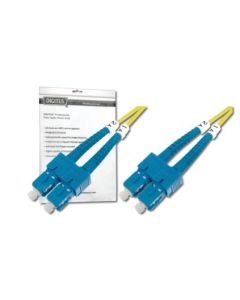 DIGITUS Fiber Optic Patch Cord, SC to SC, OS2, Singlemode 09/125 µ, Duplex, Length 1m