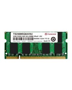 TRANSCEND - TS256MSQ64V8U - MEMORY, 2GB, SODIMM, DDR2, 800MHZ 