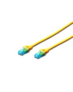 Digitus Ecoline Patch Cable, UTP, CAT 5e, AWG 26/7, žlutý 2m, 1ks