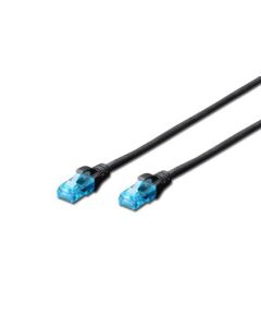 Digitus Ecoline Patch Cable, UTP, CAT 5e, AWG 26/7, černý 5m, 1ks