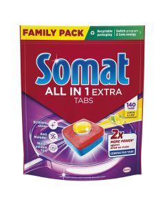 Tablety do myčky Somat Allin1 - Lemon&Lime, 140ks
