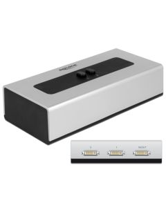 Delock DVI Switch 2-portový, manuální, obousměrný