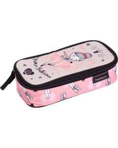 Školní penál LizzyCard dvoupatrový, 1 zip, tanečni