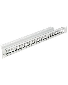 19" patchpanel pro 24 modulu SFA/SFB, neosazený, 1U,RAL 7035