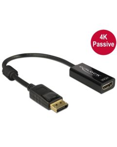 Delock Adaptér Displayport 1.2 samec > HDMI samice 4K pasivní černý