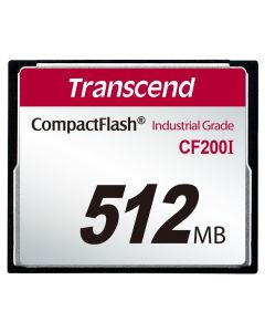 Transcend 512MB INDUSTRIAL TEMP CF200I CF CARD, paměťová karta (SLC)