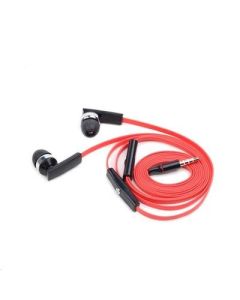 GEMBIRD Sluchátka MHS-EP-OPO pro MP3, plochý kabel, s mikrofonem
