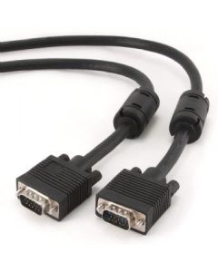GEMBIRD Kabel přípojný k mon  15M/15M VGA 15m stíněný extra, ferrity BLACK