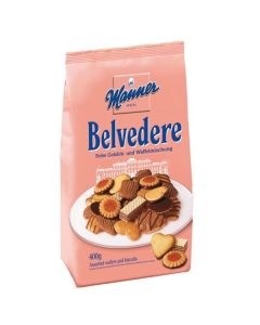 Sušenky Manner Belvedere, 400 g , mix druhů