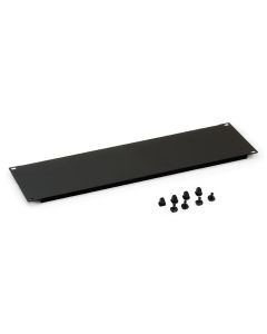Triton 19" záslepka 3U plastový zámek logo Tritón RAL9005