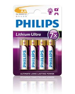 Philips baterie AA Ultra lithium - 4ks