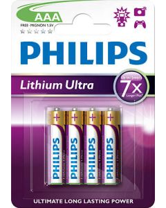 Philips baterie AAA Ultra lithium - 4ks