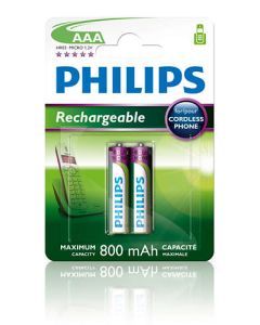 Philips dobíjecí baterie AAA 800mAh, NiMH - 2ks