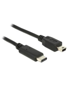 Delock kabel USB Typ-C™ 2.0 samec > USB 2.0 typ Mini-B samec 1 m černý