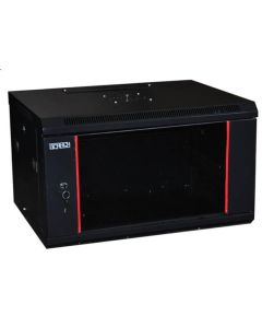 OCRACK 19' OCC-22U-6SBK rozvaděč nástěnný 22U/600mm celoskleněné dveře - černý