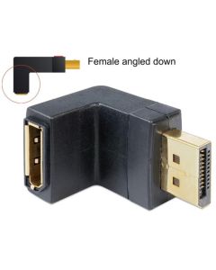Delock Adapter Displayport 1.1 male > Displayport female angled down
