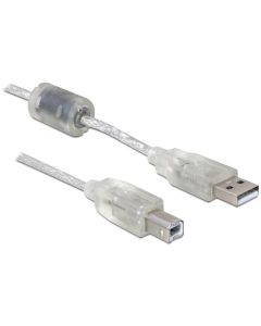Delock kabel USB 2.0 typ A samec > USB 2.0 typ B samec 0,5m
