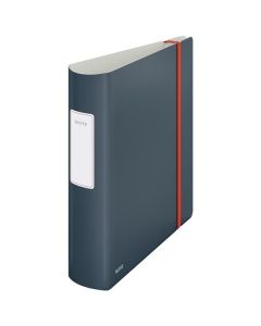 Pák.pořadač Leitz Cosy 180° - A4,celopl., 8,2,šedý