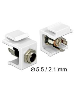 Delock Keystone modul DC 5.5 x 2.1 mm zdířka