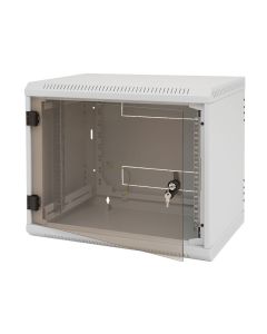 Nástěnný rozvaděč jednodílný 12U/600mm plech.dveře