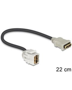 Delock Keystone modul HDMI samice > HDMI samice 250° s kabelem