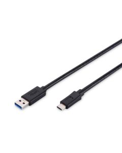 Digitus Připojovací kabel USB typu C, typ C na A M/M, 1m, 3A, 480 MB, verze 2.0, bl