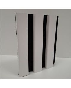 Akustický panel na filcu - 2,08 m2, folie, bílý