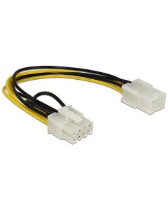 Delock Power Cable PCI Express 6 pin female > 8 pin male