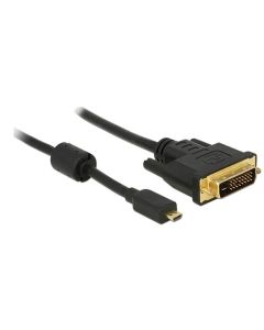 Delock HDMI kabel Micro-D samec > DVI 24+1 samec 1 m