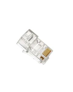 XtendLan Konektor UTP RJ45 CAT5e, drát, kulatý, baleno po 100ks cena za 1ks