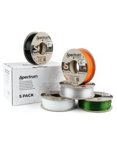 Spectrum Filament Premium PCTG 5x250g, mix, Arctic White, Traffic Black, Pure Orange, Transparent Green, Premium Clear