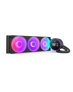 NZXT vodní chladič Kraken 360 ELITE RGB / 3x120mm RGB fan / 4-pin PWM / LCD disp. / 6 let