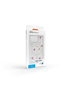 Zadní kryt FIXED MagBloom s podporou MagSafe pro Apple iPhone 16, Pink Blossom