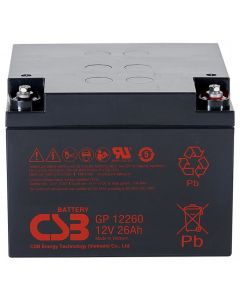 CSB Pb záložní akumulátor CSB GP12260l, 12V, 26Ah