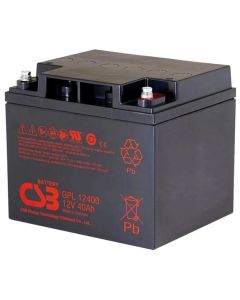 CSB Pb záložní akumulátor GPL12400, 12V, 40Ah