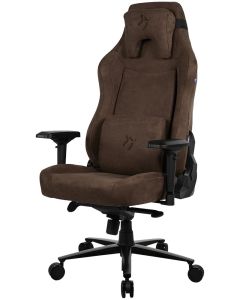 AROZZI herní židle VERNAZZA XL Supersoft Brown/ látkový povrch/ hnědá