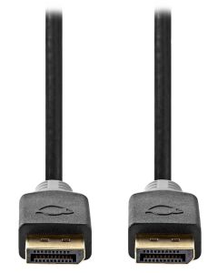 NEDIS DisplayPort 1.4 kabel/ DisplayPort zástrčka – DisplayPort zástrčka/ 8K/ antracitový/ box/ 3m