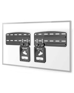 NEDIS nástěnný TV držák/ 43 - 85"/ nosnost 60 kg/ vzdálenost od stěny 7,50 mm/ fixní/ ocel/ černý