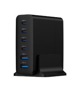 Gembird Universal charger 75W 2x USB-A, 4x USB-C
