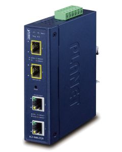 Planet IGT-900-2T2S IP30 průsmyslový konvertor 2x 1000Base-T, 2x SFP port, SNMP, VLAN, Backup Link, -40až+75st, 9-48VDC