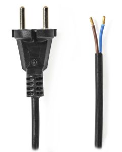 NEDIS napájecí kabel k vysavači/  CEE 7/17/ 250 V AC/ PVC/ černý/ bulk/ 10m