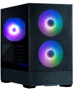 Zalman skříň P30 AIR Black / miniT / 3x140mm fan ARGB / USB 3.0 / USB-C / temperované sklo / mesh panel / černá